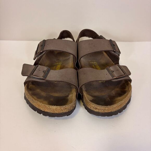 Birkenstock Unisex Milano Back Buckle Strap Brown Sandals Men’s 9, Women’s 11 main image 7